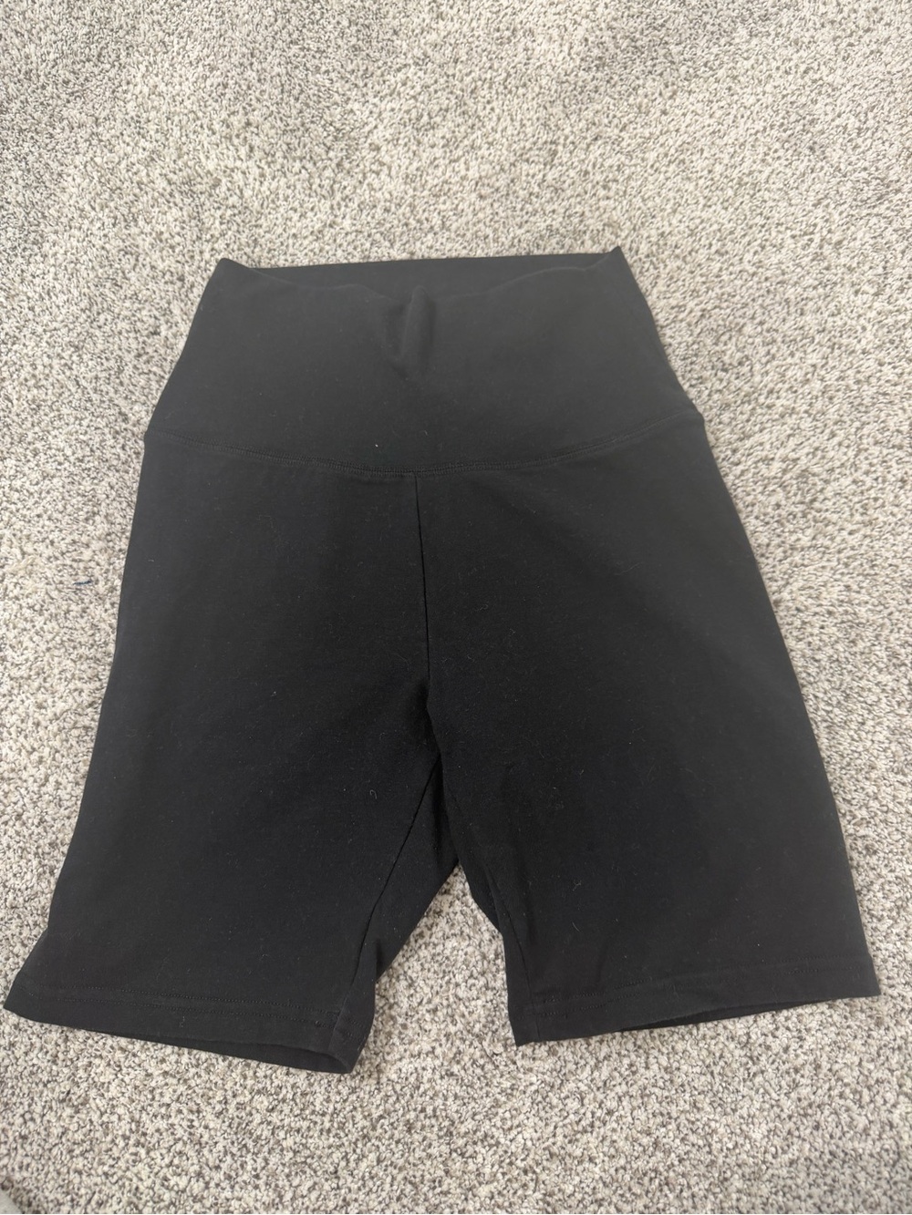 Black High-Waist Women's Bike Shorts